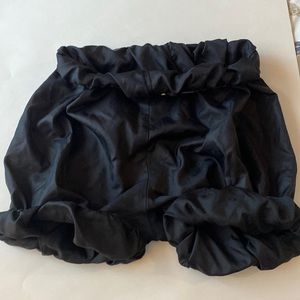 Black trash bag pants for dance